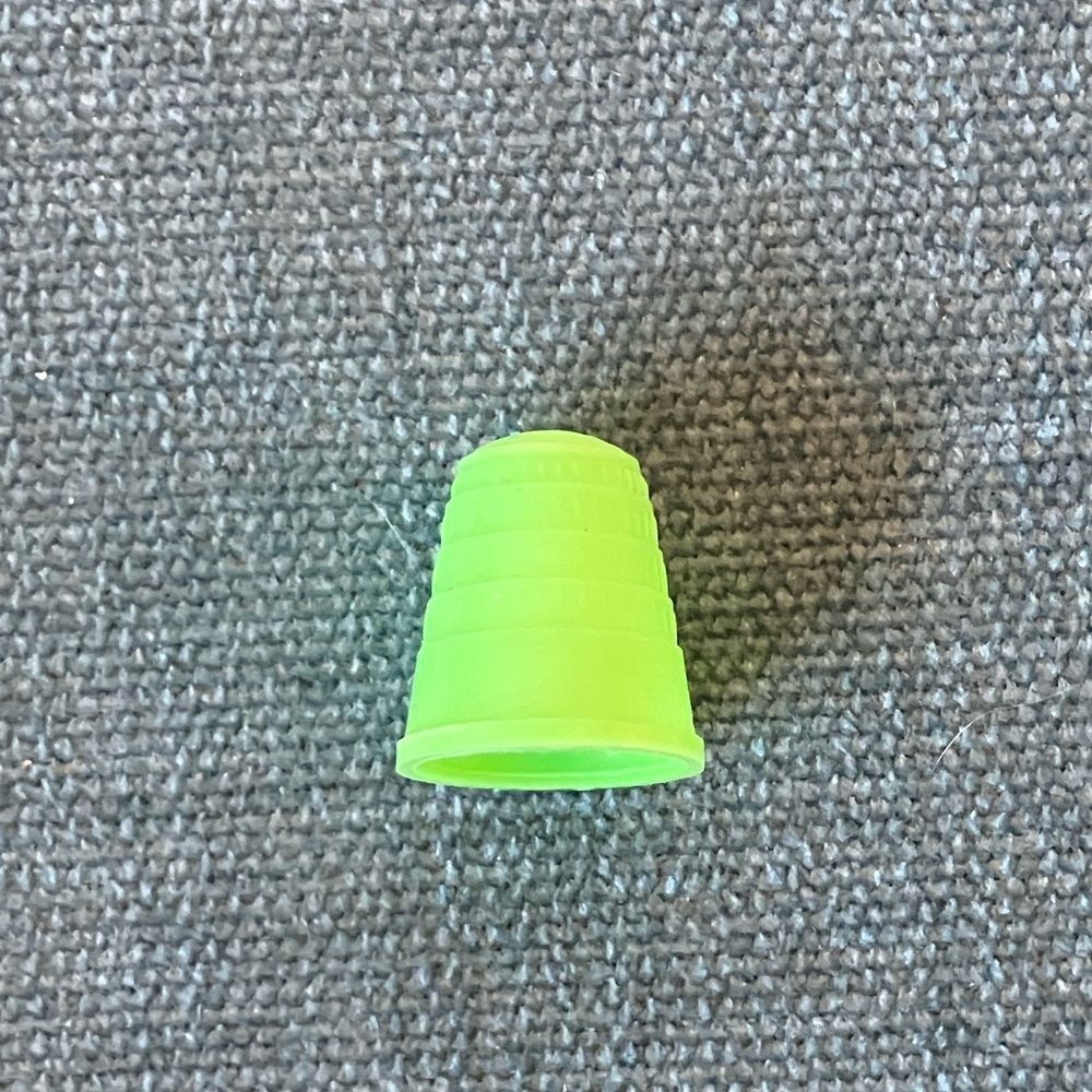 Green Plastic Thimble